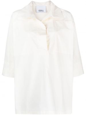 Риза с 3/4 ръкави Erika Cavallini бяло