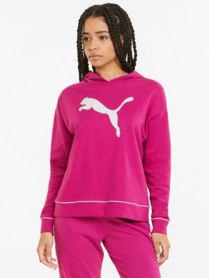 Bluza z kapturem Puma różowa