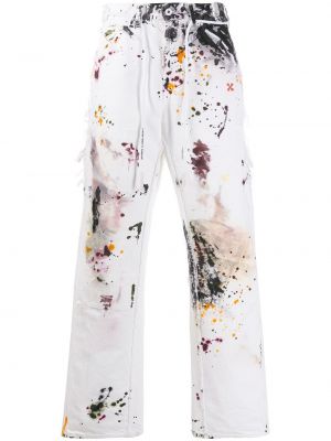 Slim fit skinny jeans mit print Off-white weiß