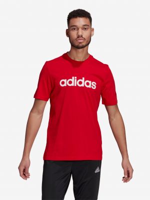 Polo majica Adidas rdeča