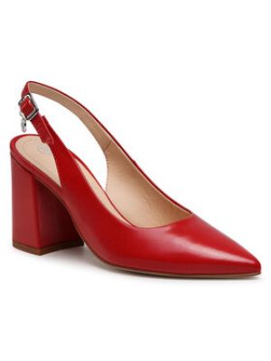Sandales Solo Femme rouge