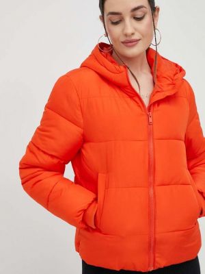 Téli kabát Pieces narancsszínű