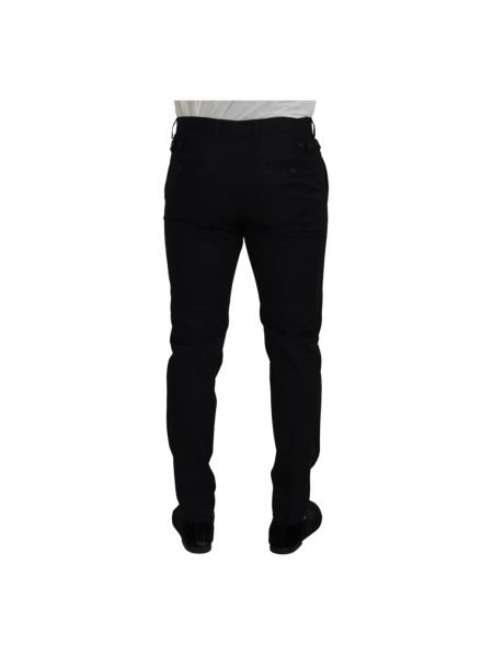 Pantalones chinos de algodón Dolce & Gabbana negro
