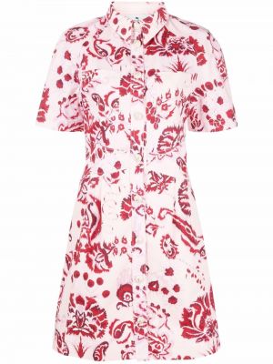 Robe chemise à fleurs Etro rose