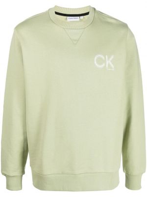 Суитчър с принт Calvin Klein зелено