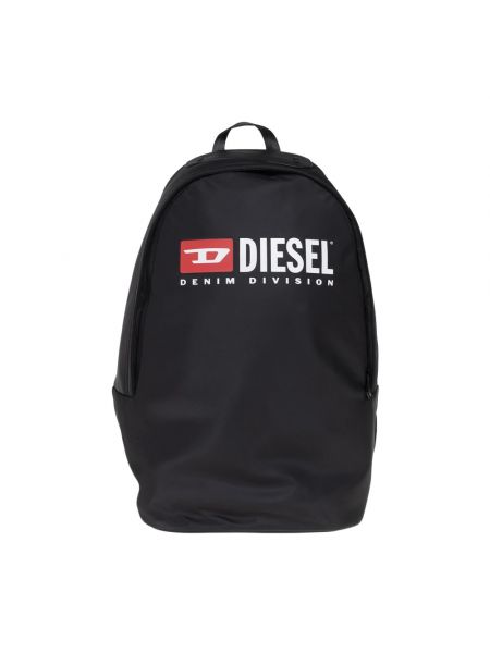 Plecak z siateczką Diesel czarny