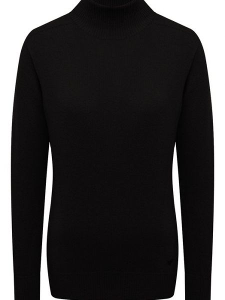 Кашемировый пуловер Emporio Armani черный