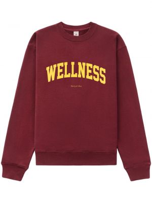 Sweatshirt aus baumwoll Sporty & Rich rot