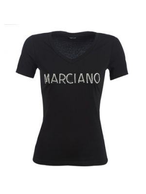 T-shirt con cristalli Marciano nero