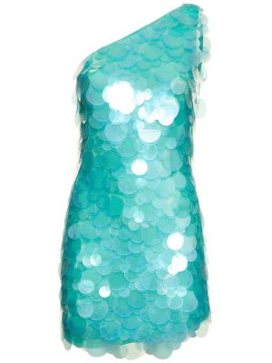 Mini vestido con lentejuelas Giuseppe Di Morabito azul