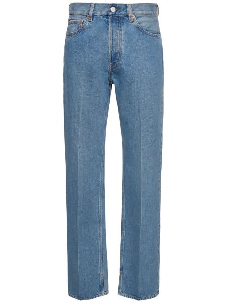 Jeans en coton Gucci bleu