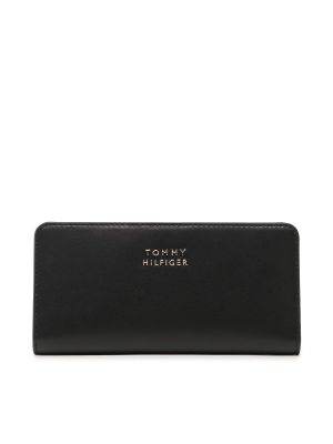 Kožená peněženka Tommy Hilfiger černá