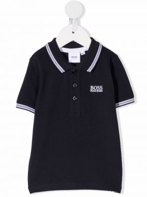 Polo ricamato Boss Kidswear blu