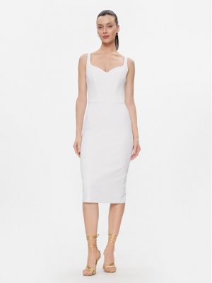 Κοκτέιλ φόρεμα Elisabetta Franchi λευκό
