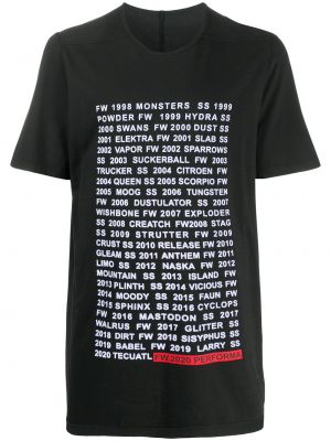 Camiseta con estampado Rick Owens Drkshdw negro