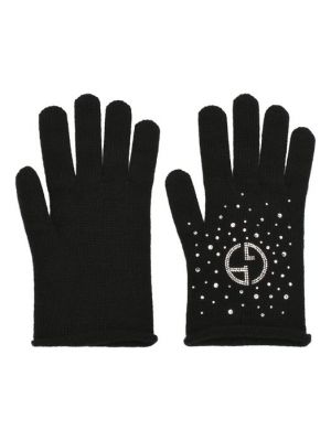 Кашемировые перчатки Giorgio Armani черные