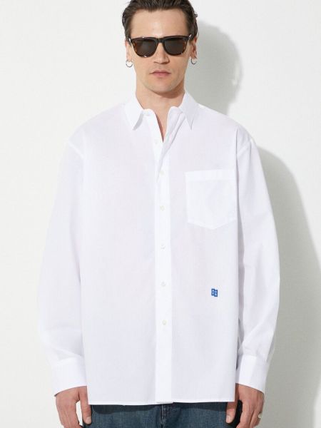 Koszula bawełniana relaxed fit Ader Error biała