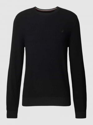 Dzianinowy sweter Lerros czarny