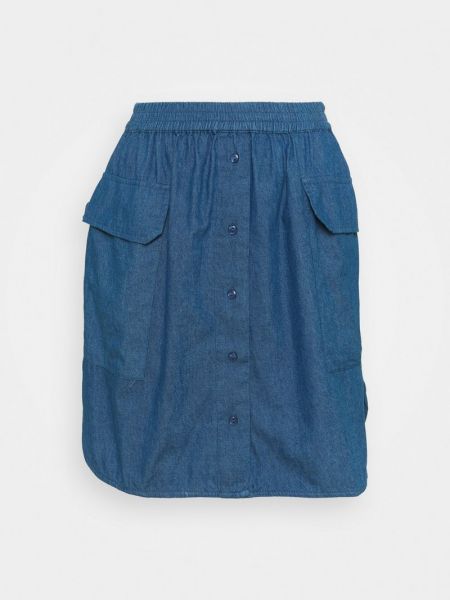 Mini spódniczka Selected Femme Petite niebieska