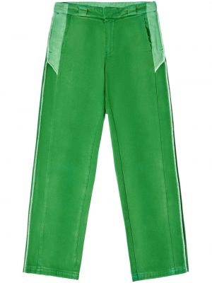 Pantaloni cu picior drept zdrențuiți Heron Preston verde