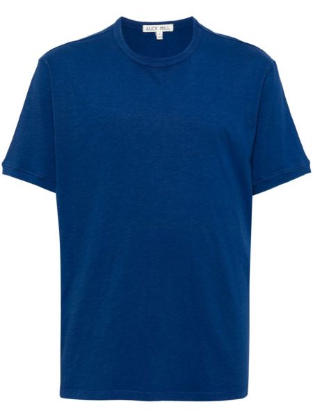 Marškinėliai apvaliu kaklu Alex Mill mėlyna