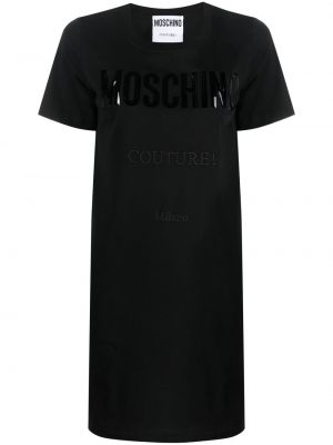 Φόρεμα με σχέδιο Moschino μαύρο