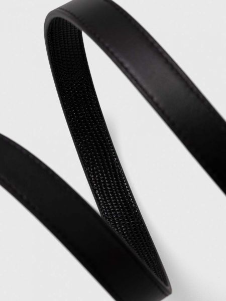 Oboustranný kožený pásek Lauren Ralph Lauren černý