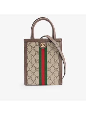 Холщовая сумка через плечо Ophidia GG Supreme Gucci, beb/nacero/vrv