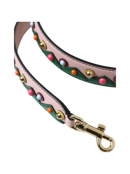 Cinturón de cuero con cuentas Dolce & Gabbana