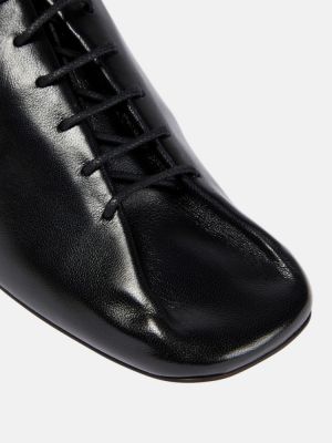 Dabīgās ādas derbija stila kurpes Lemaire melns