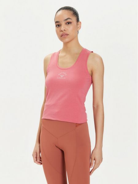 Marškinėliai slim fit Emporio Armani Underwear rožinė