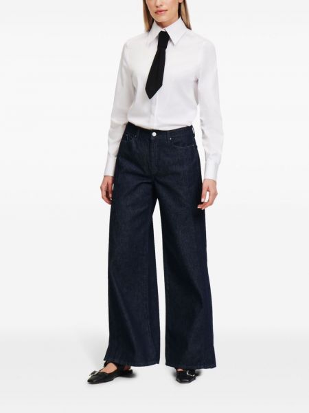 Laia lõikega teksapüksid Karl Lagerfeld sinine