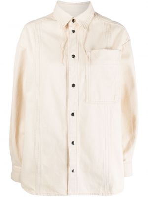 Βαμβακερό πουκάμισο Aeron λευκό