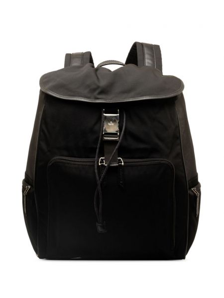 Nylon rucksack mit kordelzug Gucci Pre-owned schwarz