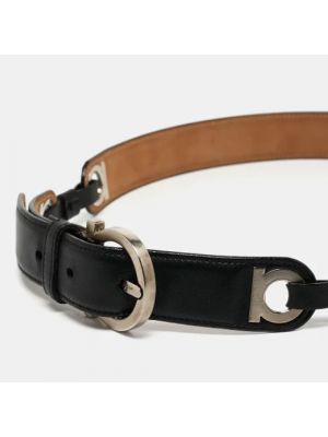 Cinturón de cuero Salvatore Ferragamo Pre-owned negro