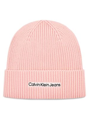 Czapka Calvin Klein Jeans różowa