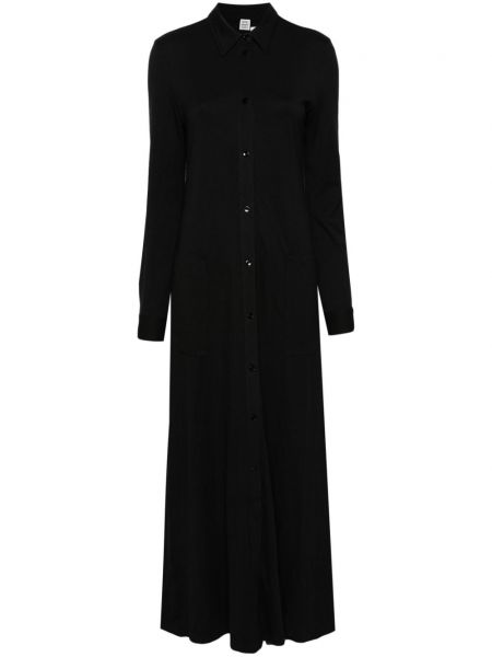 Μάξι φόρεμα Toteme μαύρο