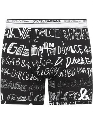 Calcetines con estampado Dolce & Gabbana negro