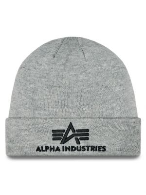 Čepice Alpha Industries šedý