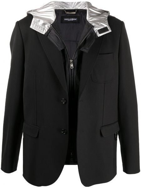 Blazer con capucha Dolce & Gabbana negro