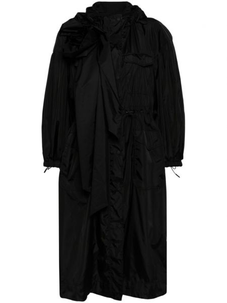Manteau avec applique Simone Rocha noir
