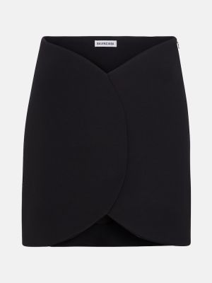 Asymetrické mini sukně Balenciaga černé