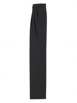 Pantalon à rayures large Saint Laurent noir