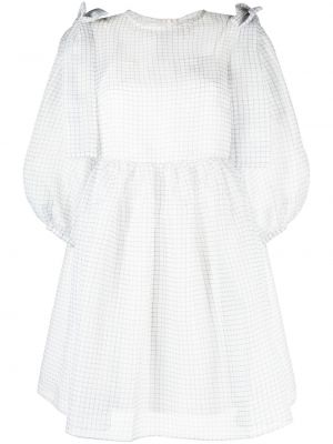 Biała sukienka mini z kokardką Shrimps