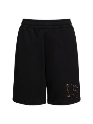 Shorts à imprimé en jersey Burberry noir