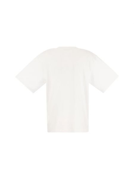 Koszulka bawełniana Marni biała