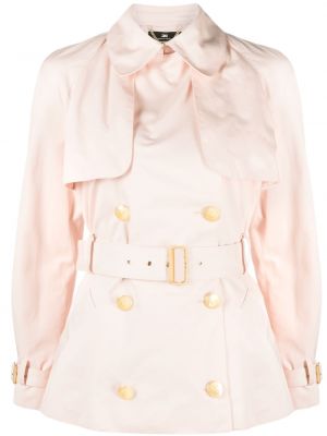 Krátký kabát Elisabetta Franchi růžový