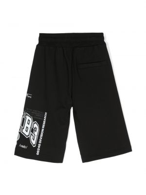 Jersey shorts aus baumwoll mit print Dolce & Gabbana Dgvib3 schwarz