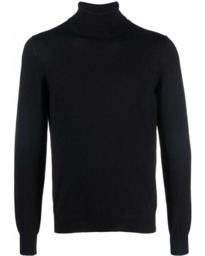 Jersey de punto de cuello vuelto de tela jersey Tagliatore negro