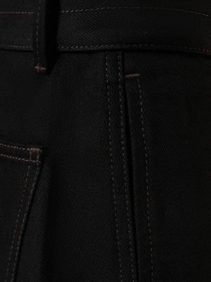Spodnie bawełniane Lemaire czarne